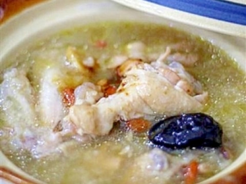 圧力鍋でお手軽サムゲタン(参鶏湯)